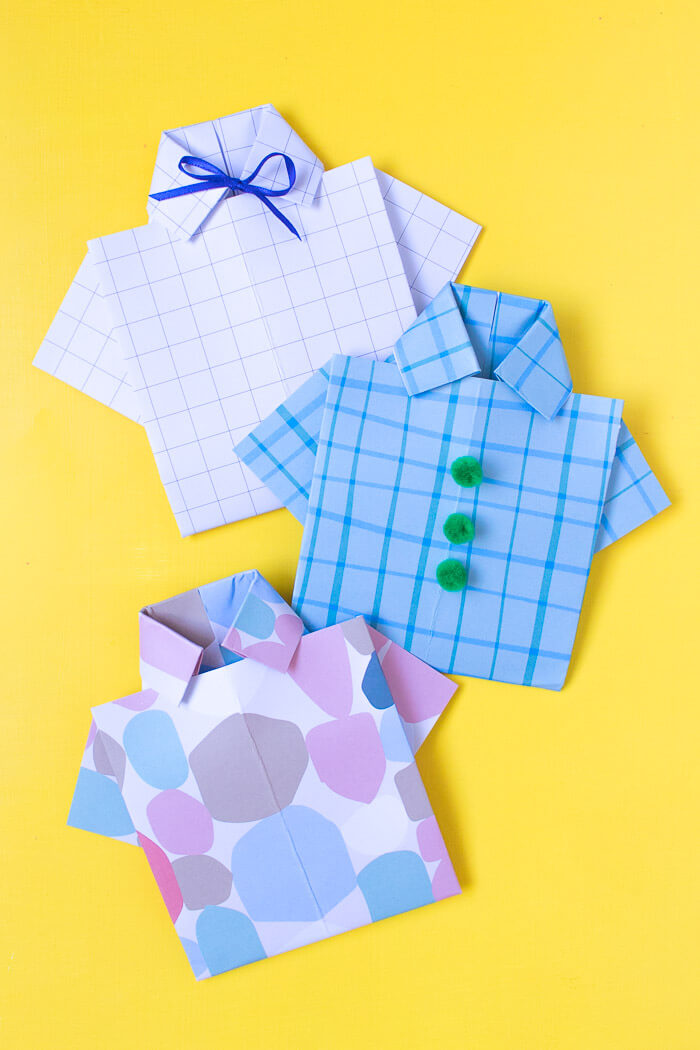 Awesome Origami Shirt Card Ideas for Kids