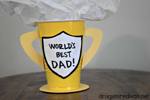 Awesome Paper Tea Cup Craft Of Best Dad Trophy Paper Coffee Cup Crafts