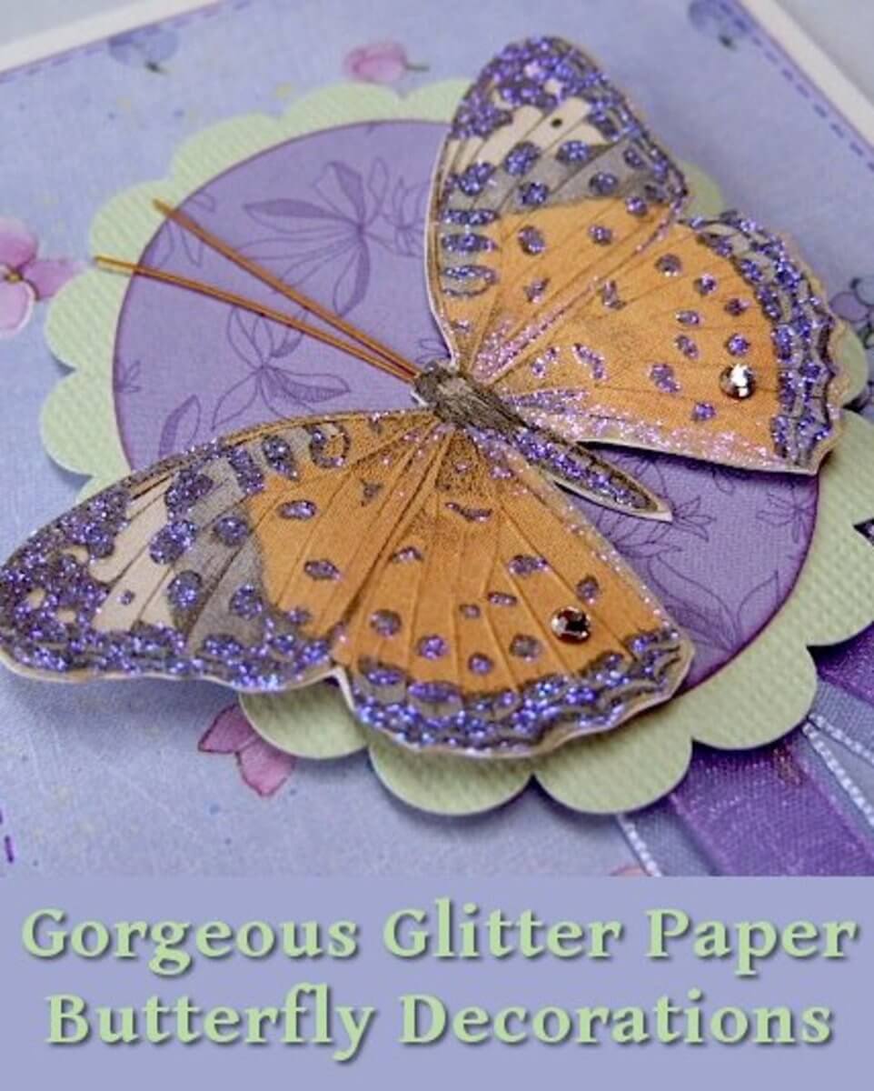 Beautiful Butterfly Craft Using Glitter Glue