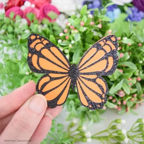 Beautiful Butterfly Crafts For Kids To Make Beautiful Glitter Paper Butterfly Crafts