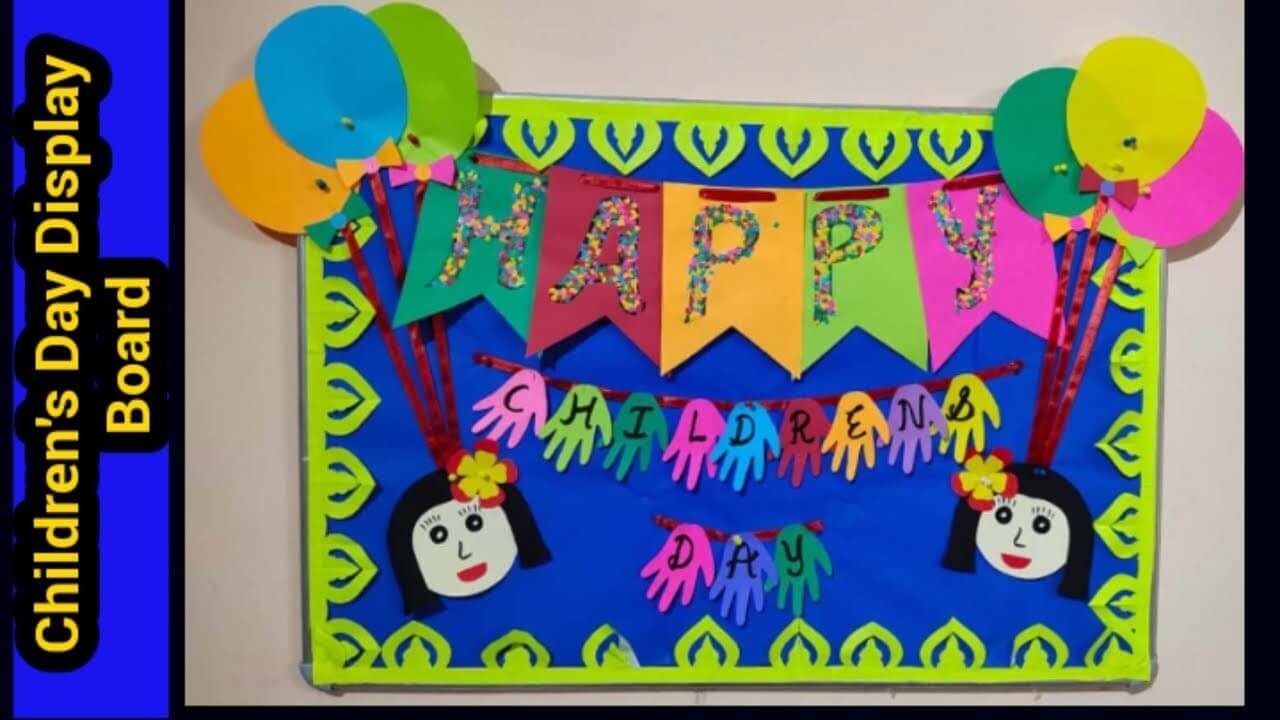 Beautiful Children's Day Decoration Idea For Kids Classroom decoration for Children's Day 