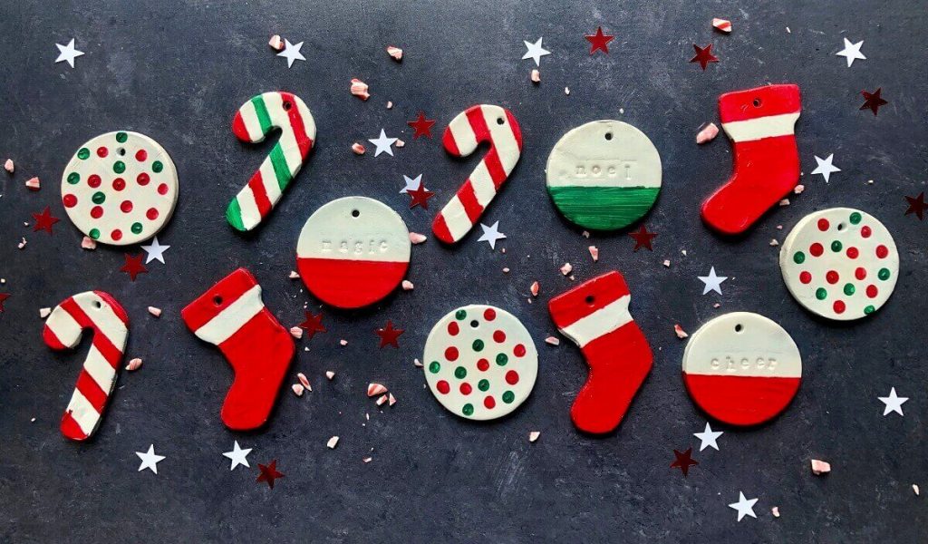Beautiful Christmas Ornament Craft Ideas Using Air Dry Clay