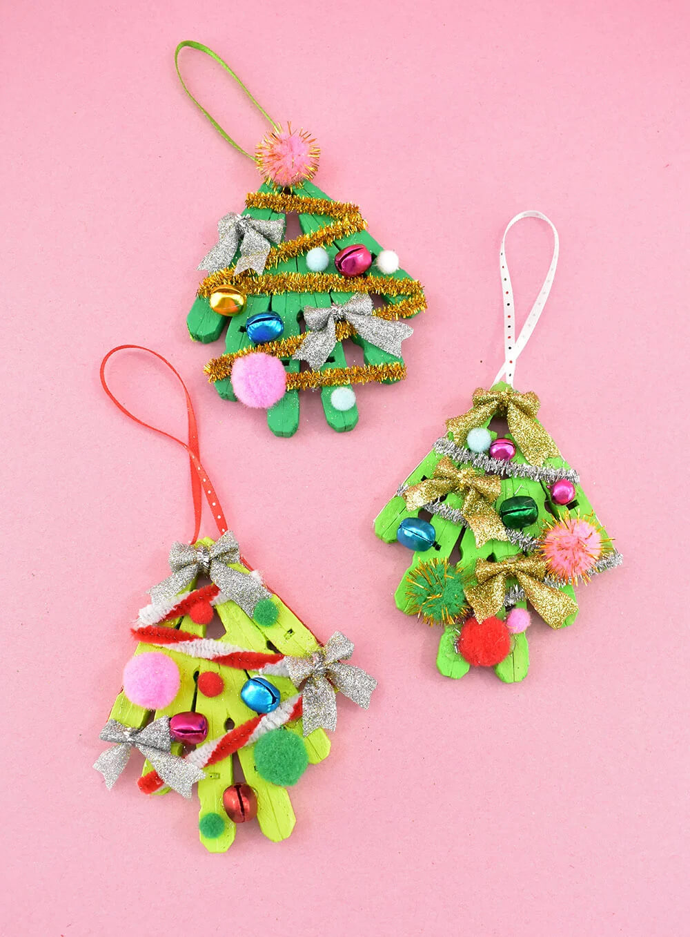Beautiful Clothespin Christmas Tree Ornamental Craft For Christmas DIY Clothespin Christmas Ornaments