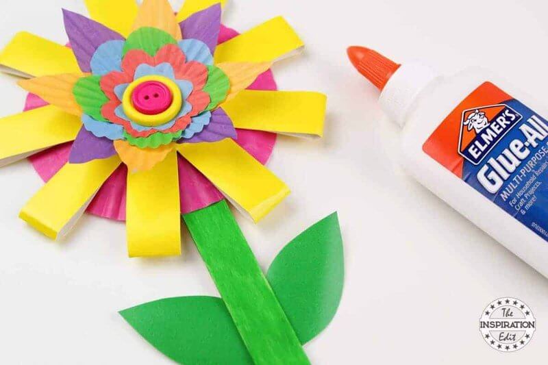 Beautiful Cupcake Liners And Paper Cup Flower Craft For Kids