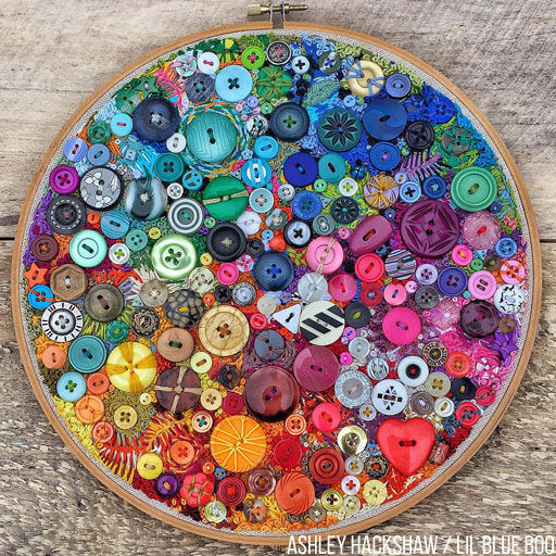 Beautiful Embroidery Hoop Button Craft Project For Adults Button Craft Ideas For Adults
