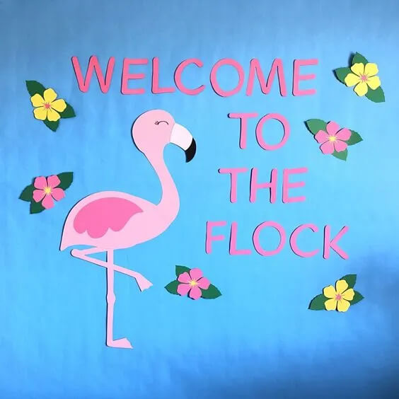 Beautiful Flamingo Classroom Decoration Idea Classroom decoration for play group