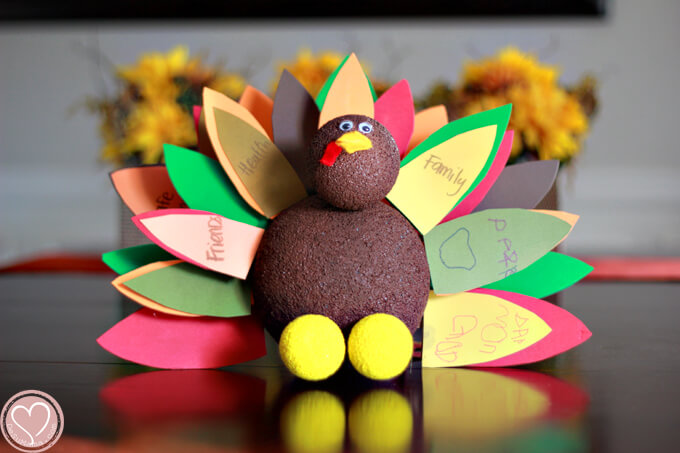 Beautiful Gratitude Turkey Craft Idea For Kindergartners Styrofoam Balls Craft For Kindergartners