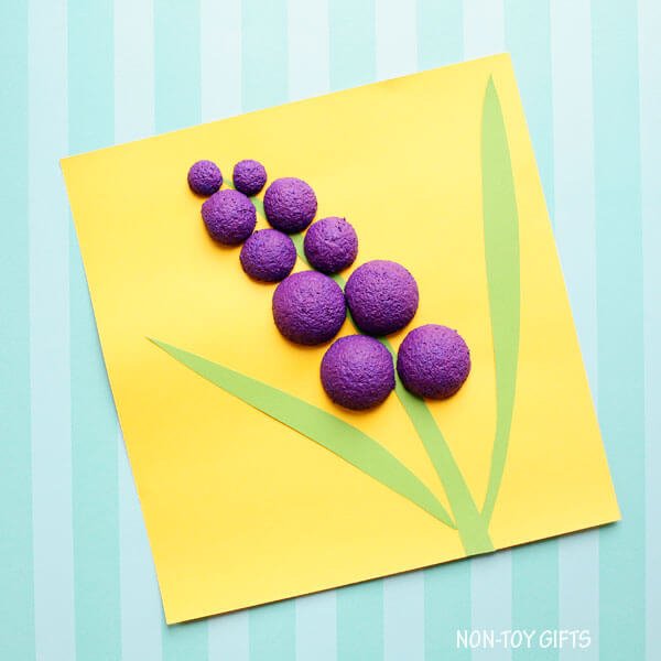 Beautiful Hyacinth Flower Craft Idea For Kindergarteners With Styrofoam Balls Styrofoam Balls Craft For Kindergartners