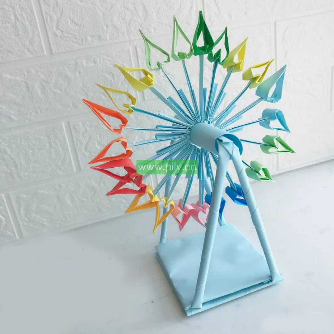 Beautiful Paper Cutting Ferris Wheel Art and Craft Ideas For Kids