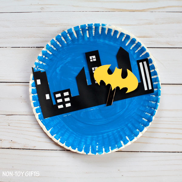 Beautiful Paper Plate Batman Craft For Kids