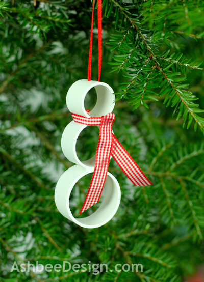 Beautiful PVC Snowman Craft Idea For Kids Winter Ornaments Craft 