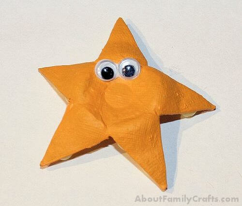 Beautiful Starfish Egg Carton Starfish Craft For Kids Ocean Animal Egg Carton Crafts