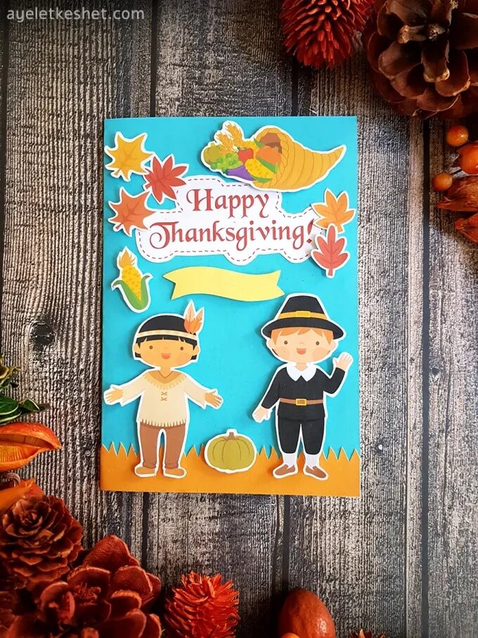 Beautiful Thanksgiving Card DIY Activity Idea DIY Paper Card Ideas for Thanksgiving