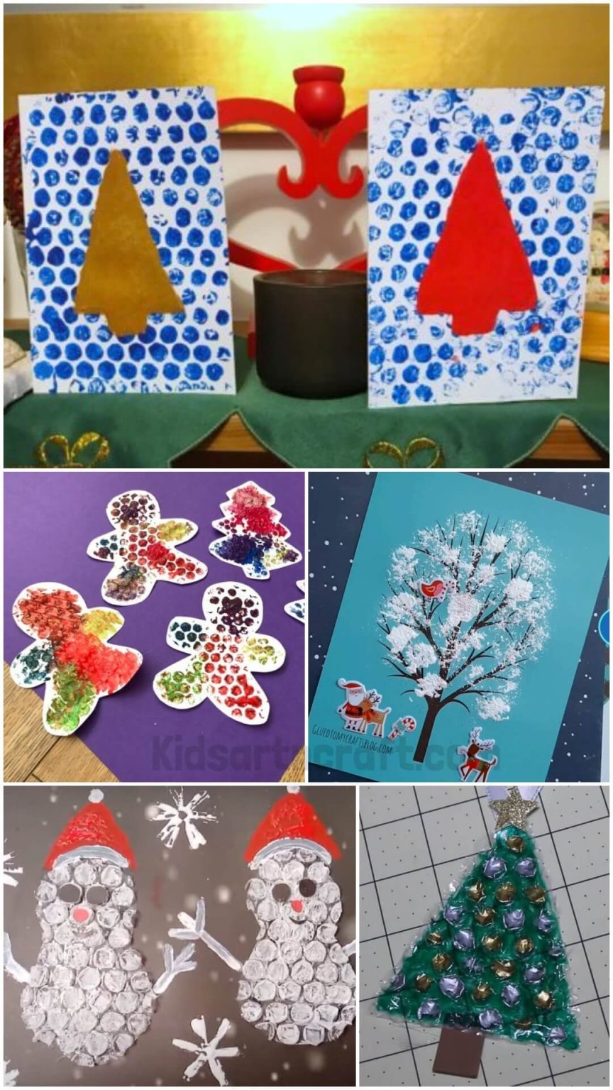 Bubble Wrap Crafts & Activities for Christmas Kids Art & Craft