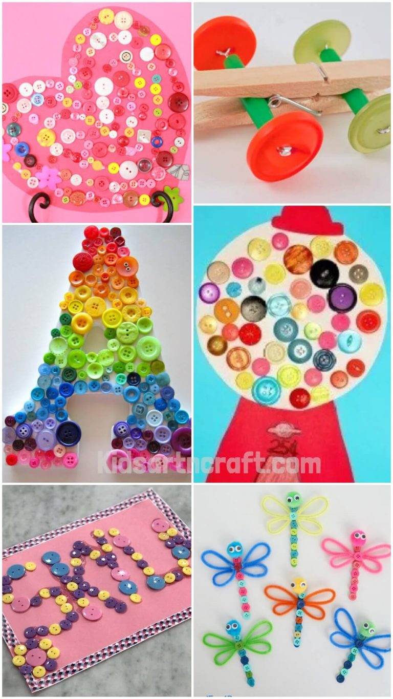 Button Crafts For Preschoolers Kids Art & Craft