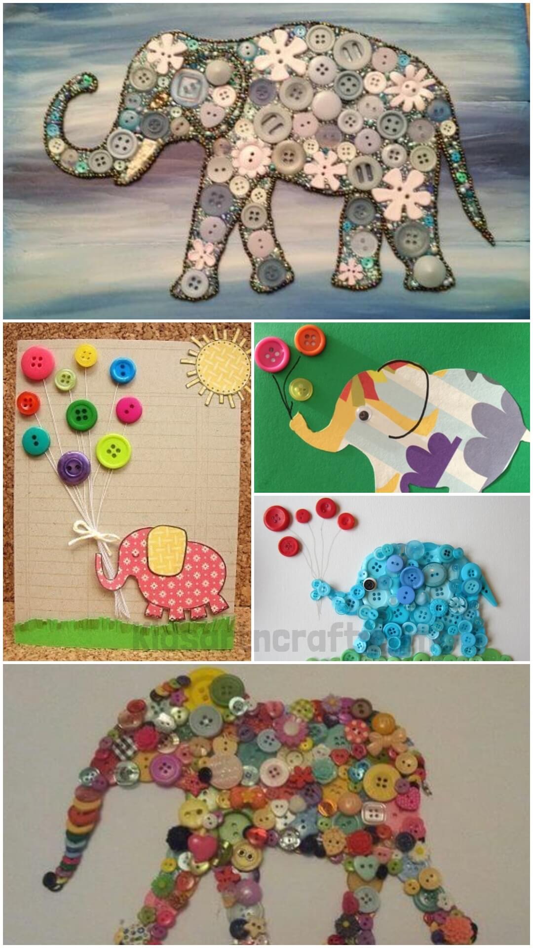 Button Elephant Crafts