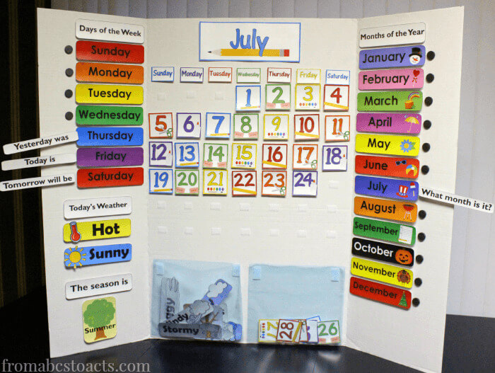 Calendar Bulletin Board Craft Idea For Classroom Decorations For Teachers