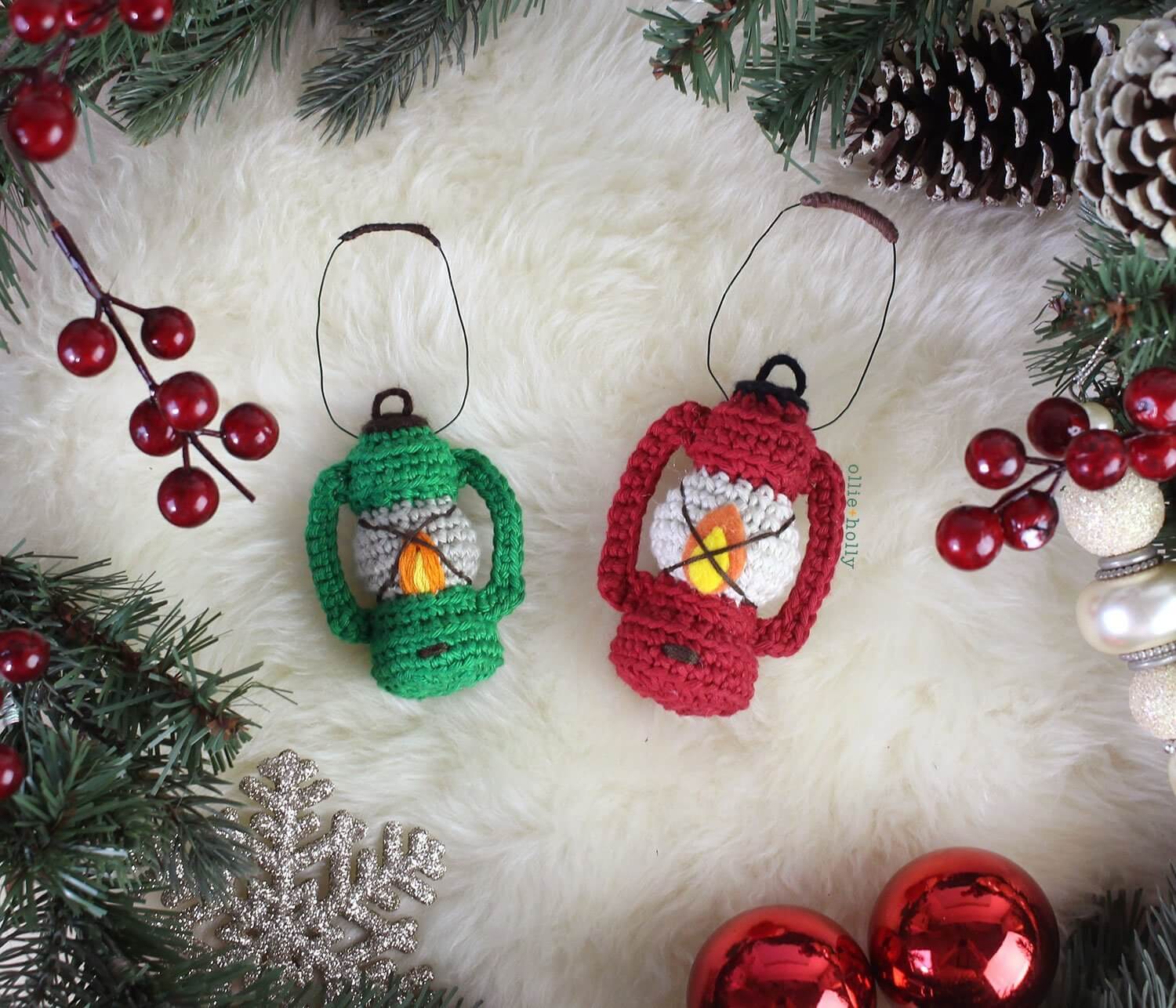 Camping Lantern Amigurumi Craft Made Using Crochet Crochet Christmas Ornament Patterns