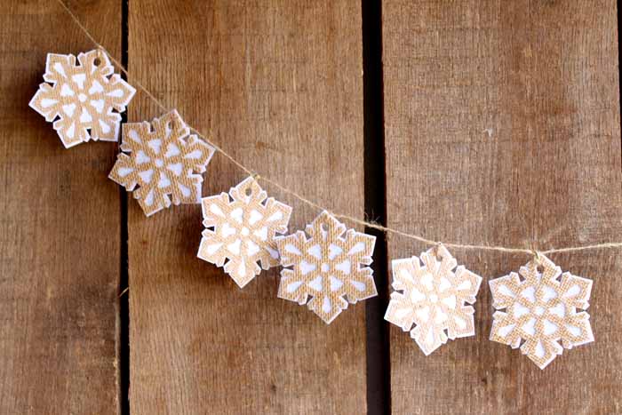 Christmas Snowflake Garland Craft For Winters