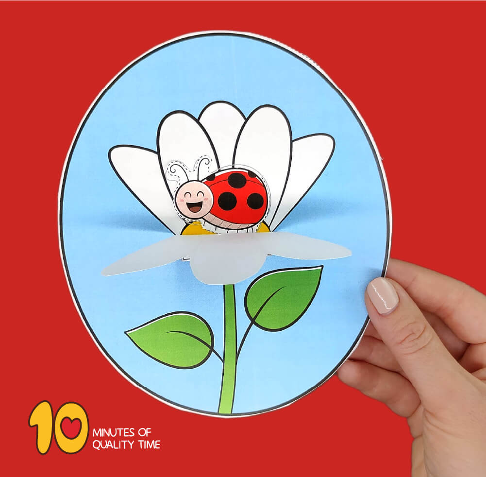 Classroom Wall Decoration: Ladybug On A Flower for Kindergarteners Classroom Decoration Ideas for Preschool