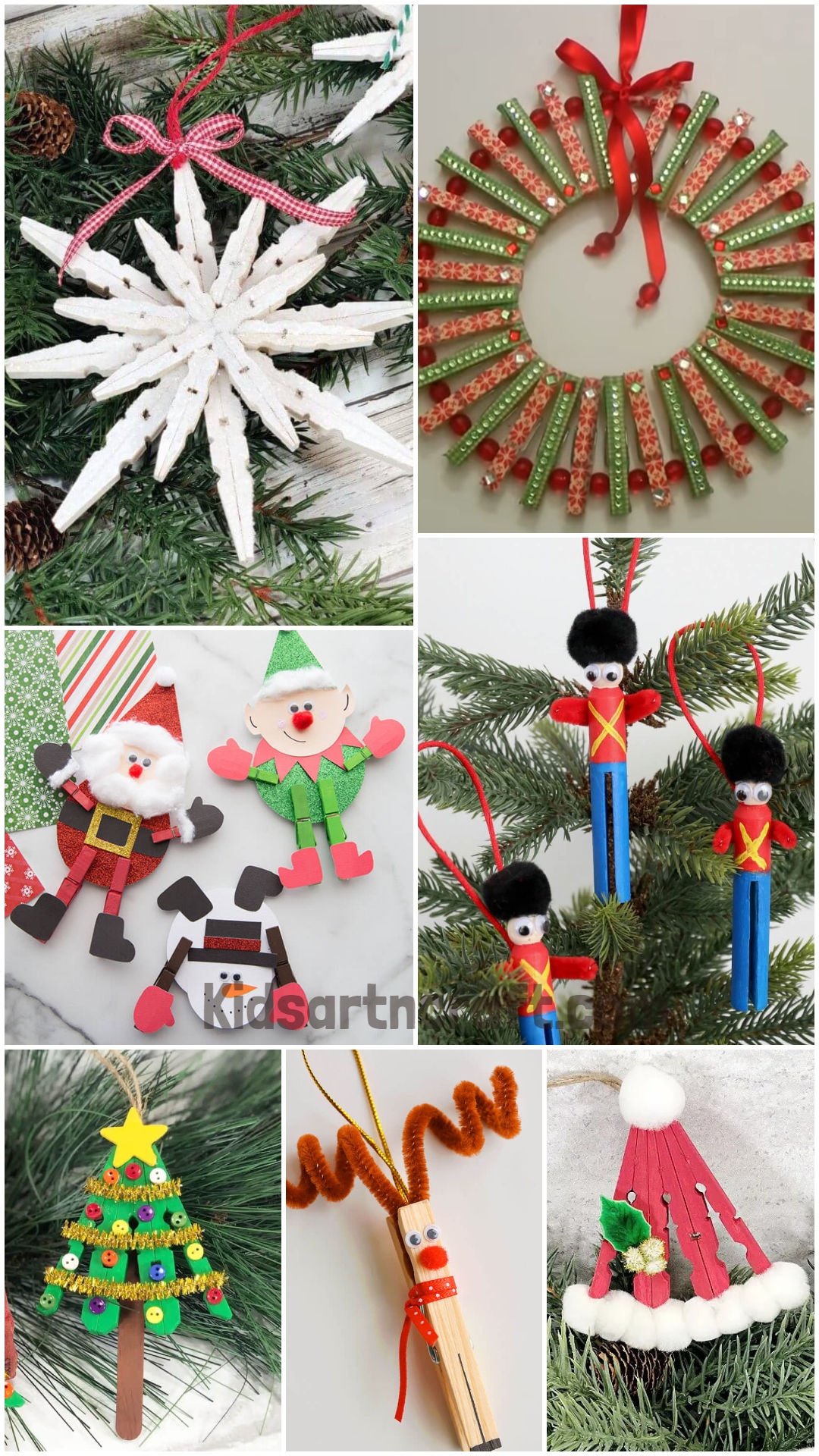 Clothespin Christmas crafts