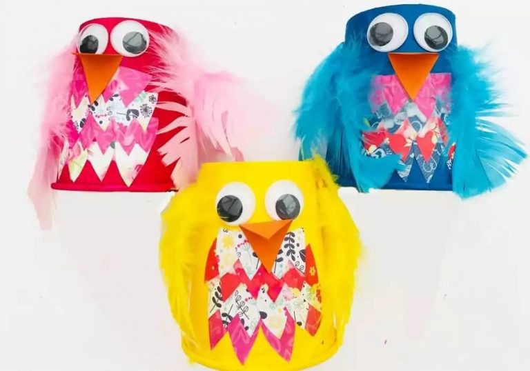 Paper Cup Bird Craft Ideas for Kids - Kids Art & Craft