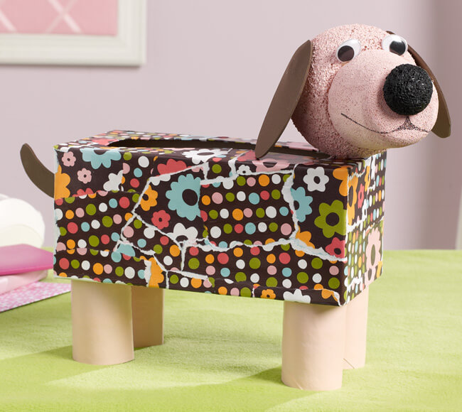 Convert Tissue Box Into Cute Dog CraftStyrofoam Balls Craft For Preschoolers