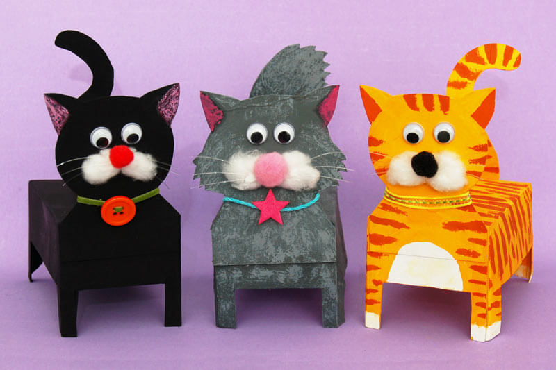 Cool Tissue Box Cat Craft For KidsTissue Box Animal Crafts For Kids