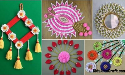Cotton Bud Wall Hanging Ideas