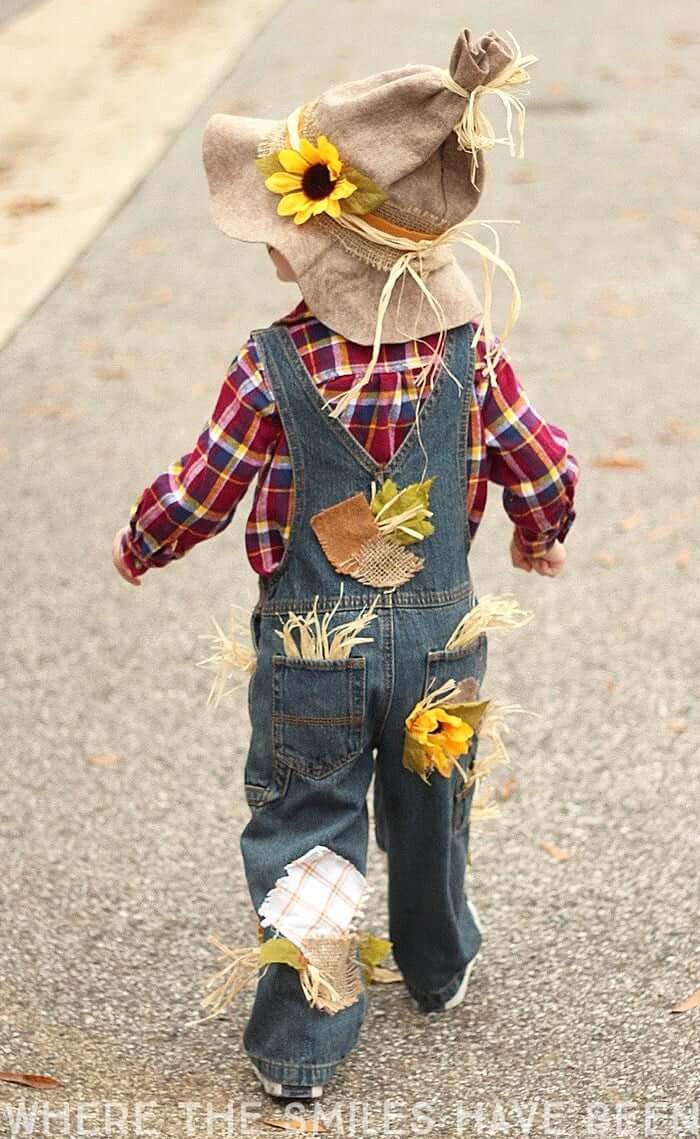Creative DIY Scarecrow Dress Tutorial For Toddler Boy
