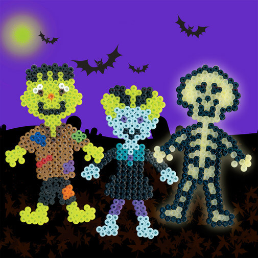 Creative Haunted Halloween Monster Pattern Craft With Perler Beads Haunting Halloween Perler Beads Patterns