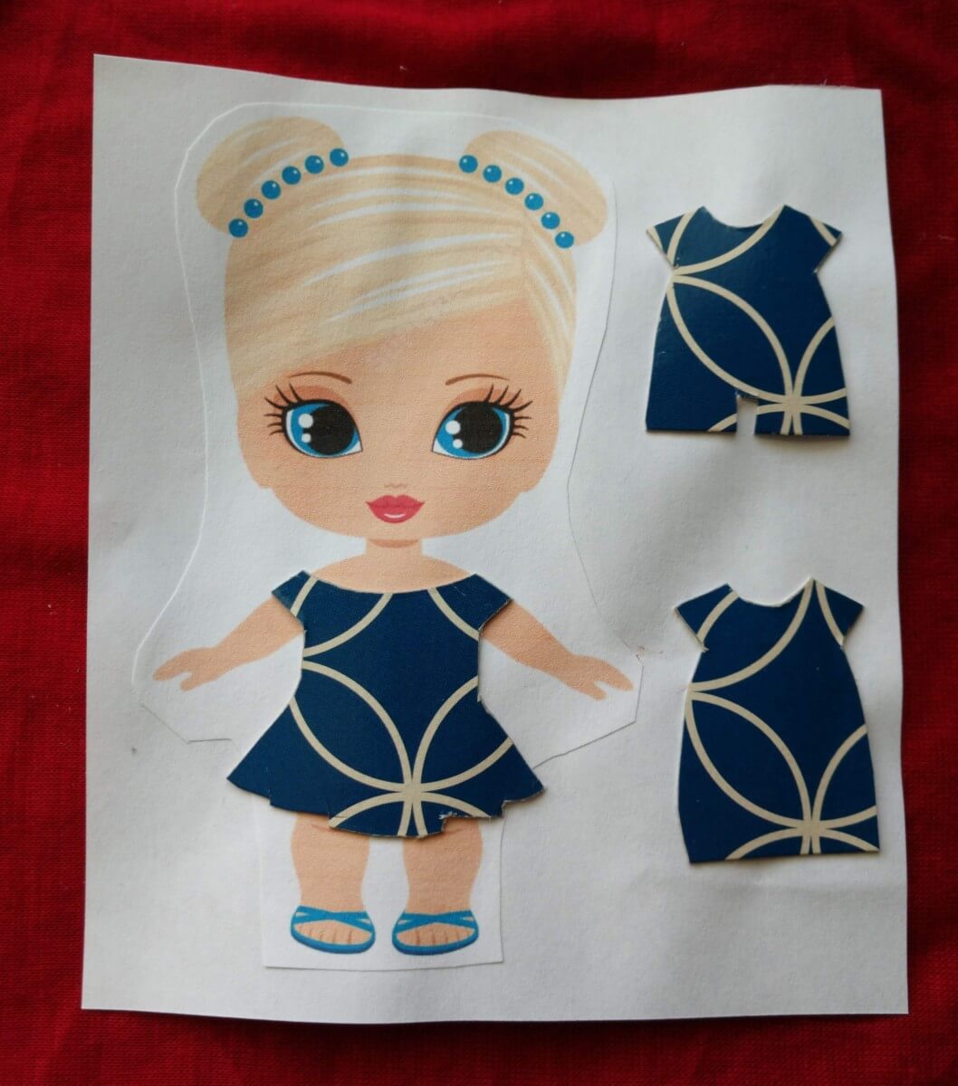 Creative Little Paper Doll Craft Idea Using Recycled Tissue Box