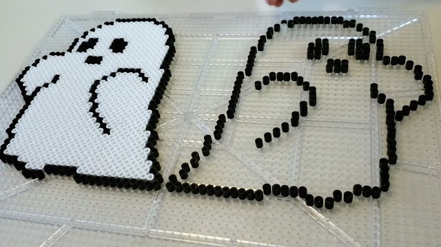 Creative Pair Of Ghost Craft Project On Pegboard