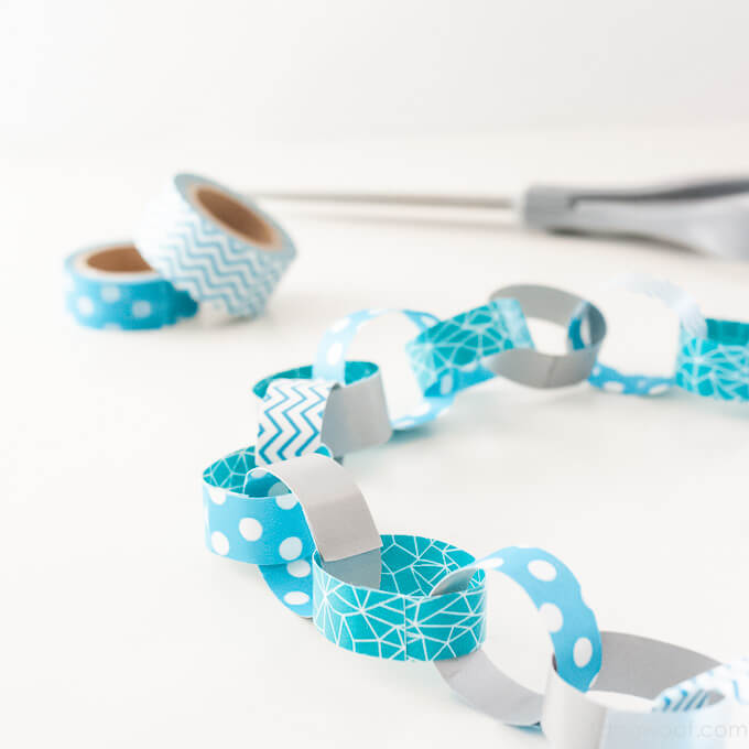 Creative Washi Tape Paper Chain Garland Craft Ideas For Kids
