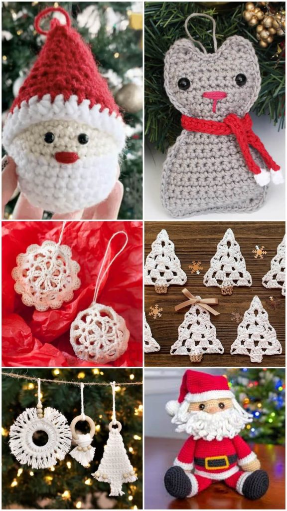 DIY Crochet Christmas Ornament Patterns - Kids Art & Craft