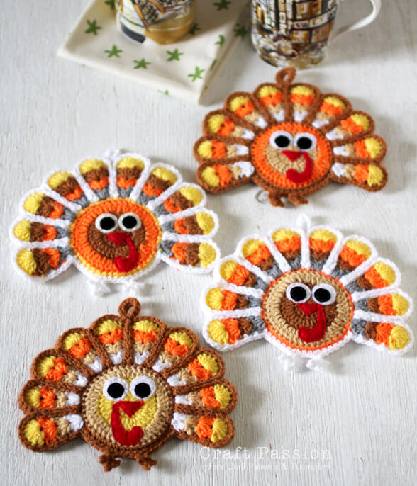 Crochet Turkey Craft For Thanksgiving Craft
