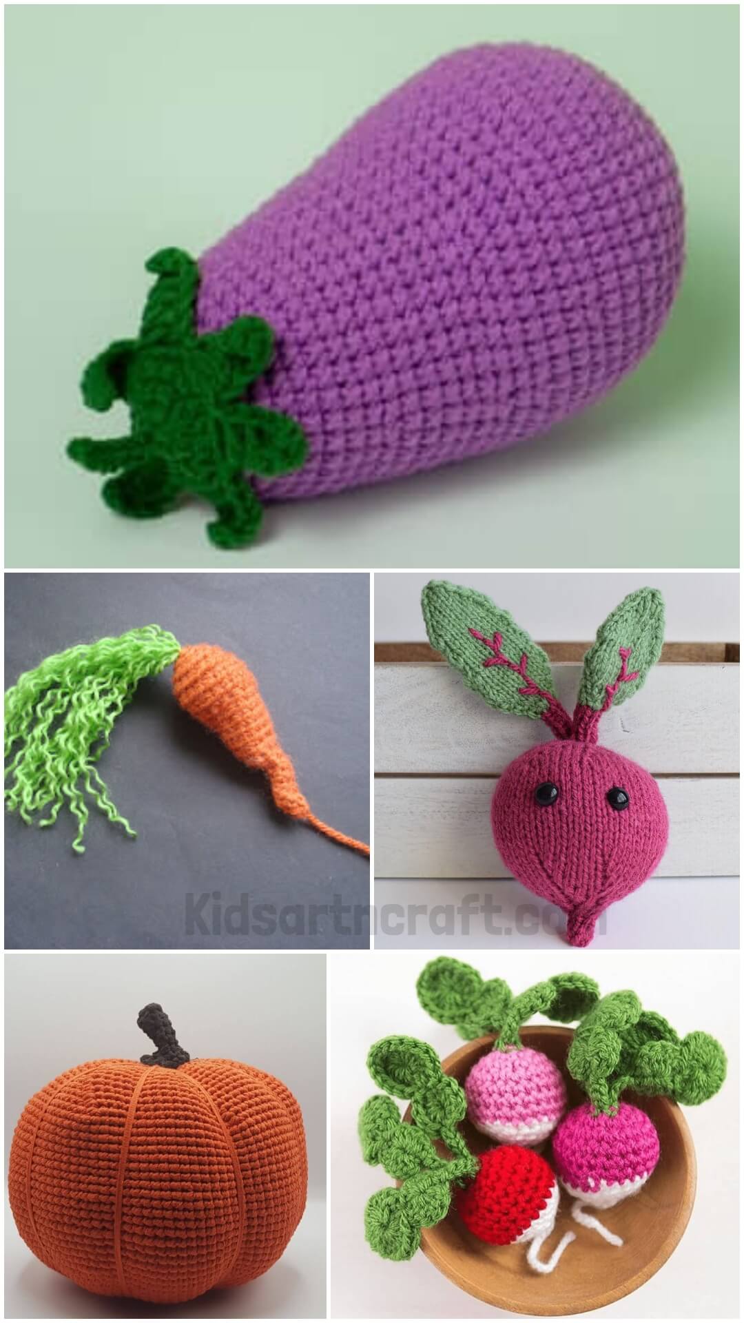  Crochet Vegetable Patterns 