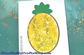 Cute & Easy Pineapple Craft For Preschoolers To Makeglitter crafts for preschoolers