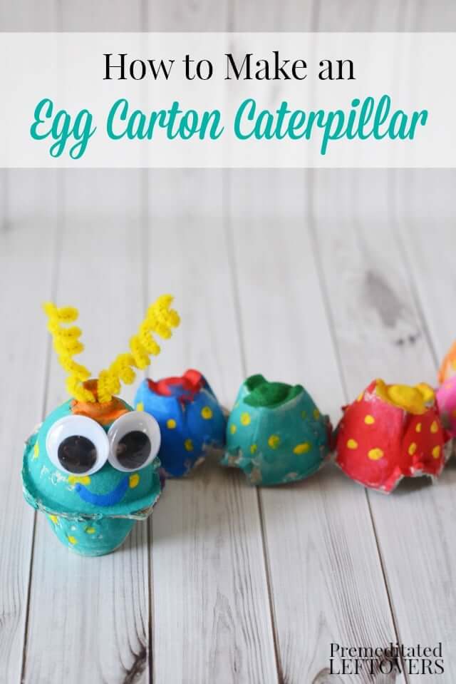 Cute Caterpillar Craft Idea Using Old Egg CartonCaterpillar Egg Carton Crafts 