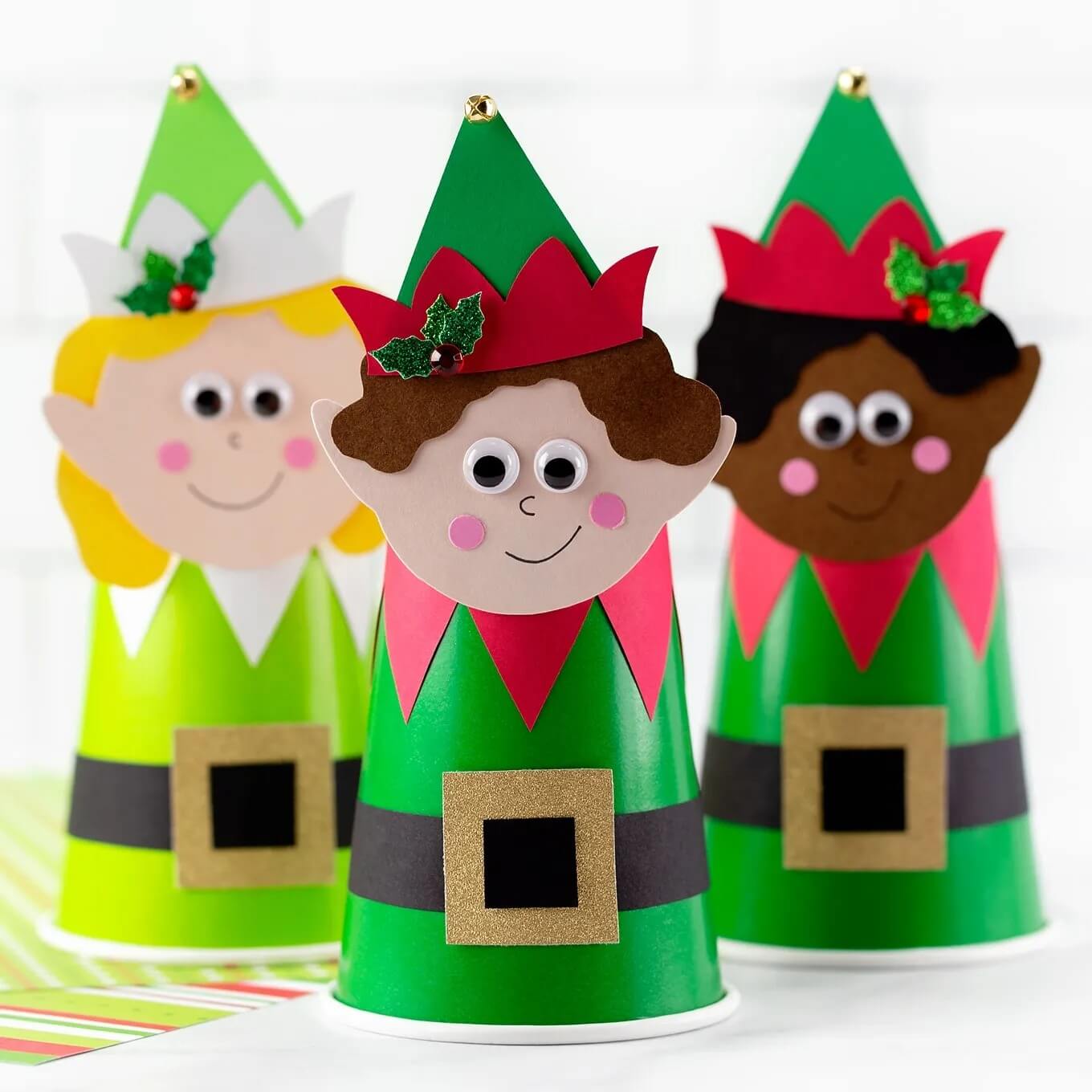 Cute Christmas Elf Paper Cup Craft Activity Paper Cup Art &amp; Craft Project For All Ages