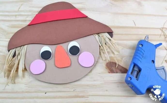 Cute  Foam Scarecrow Craft With Ribbon & Glue For Kids Scarecrow Craft Ideas 