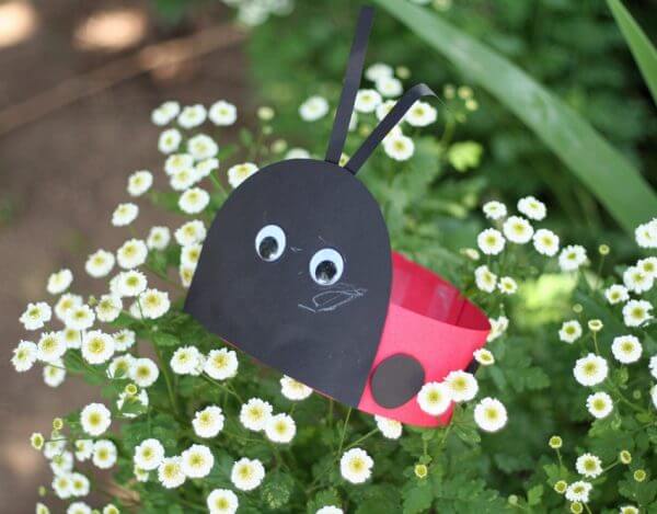 Cute Lady Bug Hat Craft For Toddlers