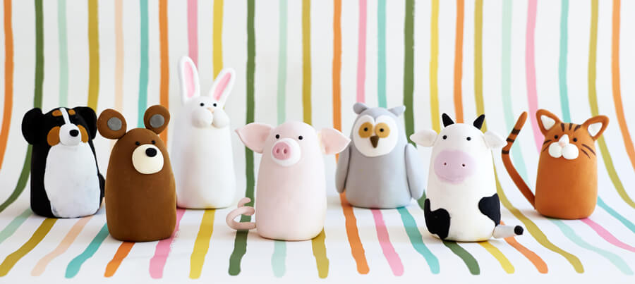 Cute Little Animals Craft With Polymer Craft