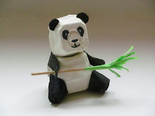 Cute Little Panda Craft Idea Using Egg Cartons
