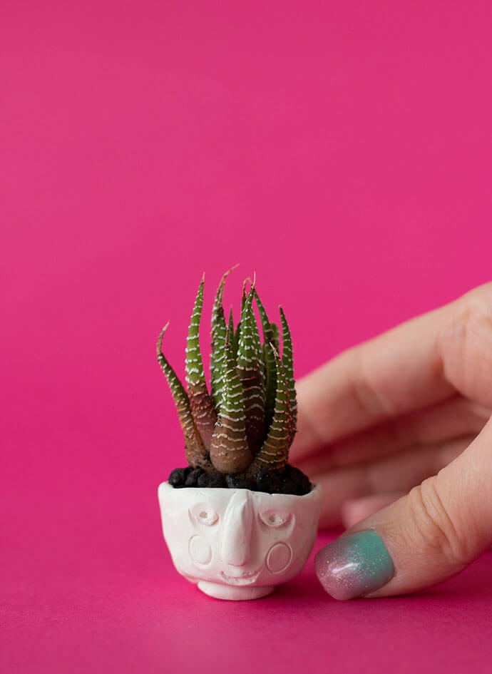 Cute Little Planter Craft Idea With Polymer Clay