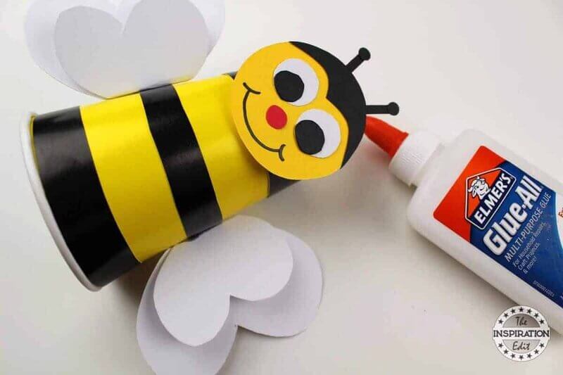 Cute Paper Cup Bee Craft For Kids