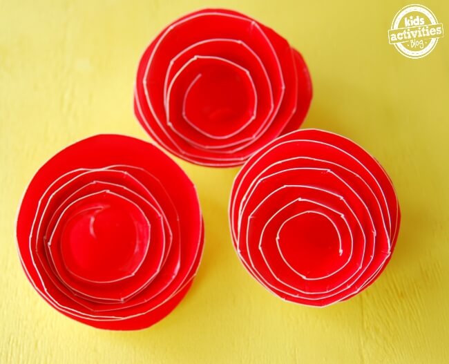 Cute Paper Plate Roses Craft At HomeRed Crafts For Preschoolers