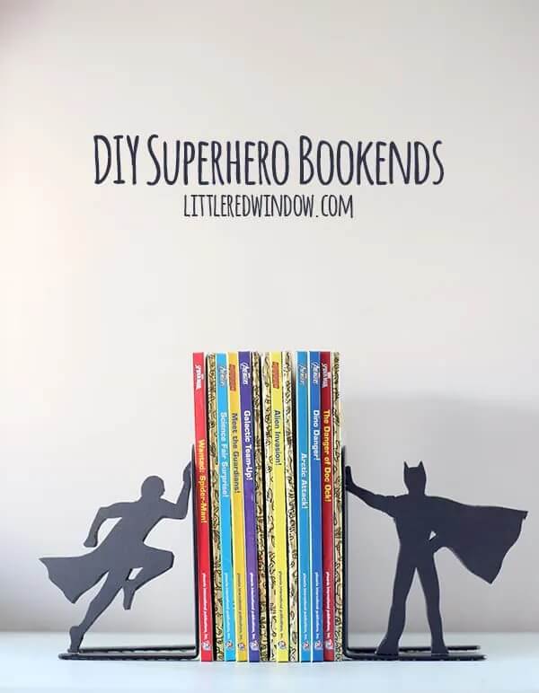 Cute Superhero Bookends Decoration Craft At Home