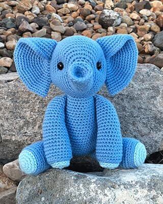 Cute Tiny Elephant Amigurumi Craft Made Using CrochetCrochet Animal Patterns