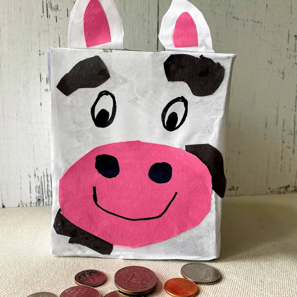 Cute Tissue Box Cow Craft Activity For Preschoolers